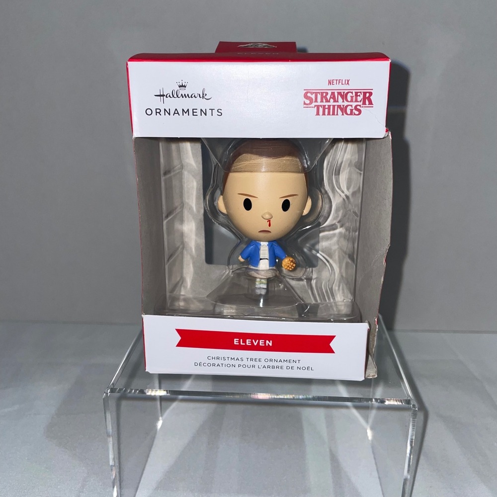 Hallmark Stranger Things Eleven Christmas Ornament Netflix Eggo Waffle Figure